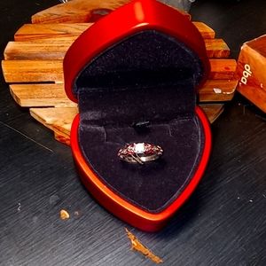 S925 Small Diamond Silver Ring FOR THAT SPECIAL ONE